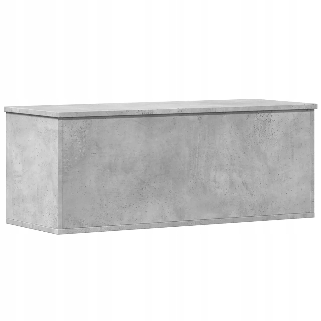 Krabica, betónovo sivá, 90 × 35 × 35 cm, látka