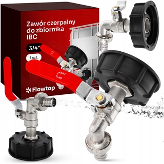 Spojka, adapter na závlahový systém - Kohútik pre 1000l IBC nádrž PRE MAUZER NA 3/4" HADICE | Zátka sacieho ventilu