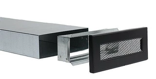 Krbová mriežka - Channel Grille 150x50mm Darco Biała / Czarna