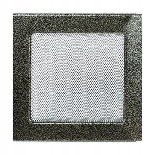 Krbová mriežka - Krbová mriežka čiernej a zlatej 17 x 17 cm
