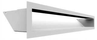 Krbová mriežka - Krbová mriežka Luft 45S white 9x60 Vetranie