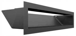 Krbová mriežka - Krbová mriežka Luft 45S grafitové 90x400 Grey