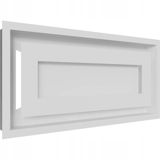 Krbová mriežka - Krbová mriežka Wind 224x45 vetranie biela