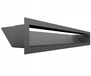 Krbová mriežka - Krbová mriežka Luft 45S 90x600 Graphite bez spájania