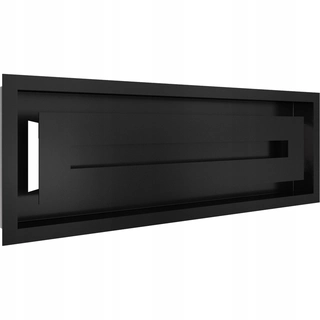 Krbová mriežka - Vetracie komín mriežka 17x49 výťahy black