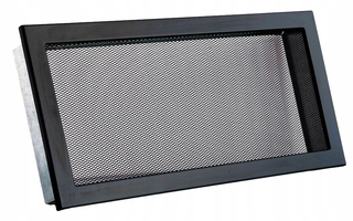 Krbová mriežka - Krbová mriežka s Ventlab V 220x220 čierna mriežka
