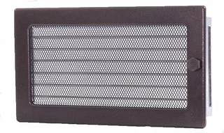 Krbová mriežka - Miedziana 17x37 mriežka s plným krbom kvalite