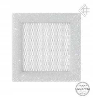 Krbová mriežka - Vetracia mriežka 17/17 Swarovski biela