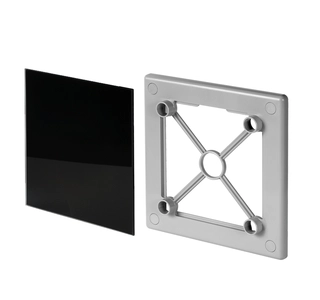 Ventilátor - Mriežka TRAX GLASS FI100 14x14 čierny