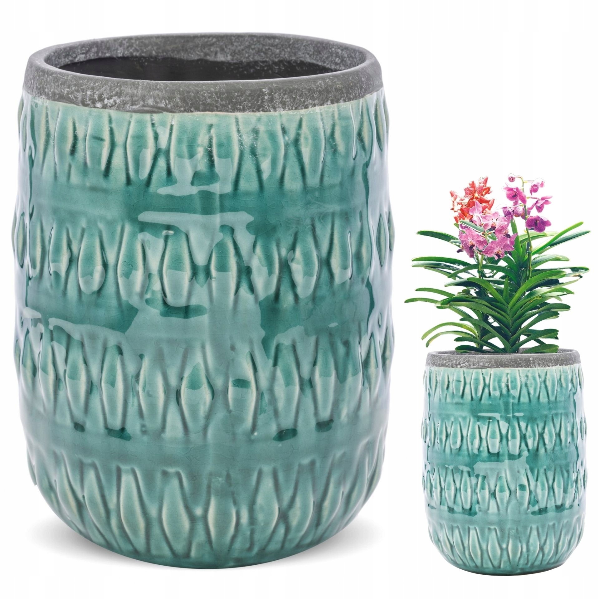 Obal 18 x 13 cm zelená keramika