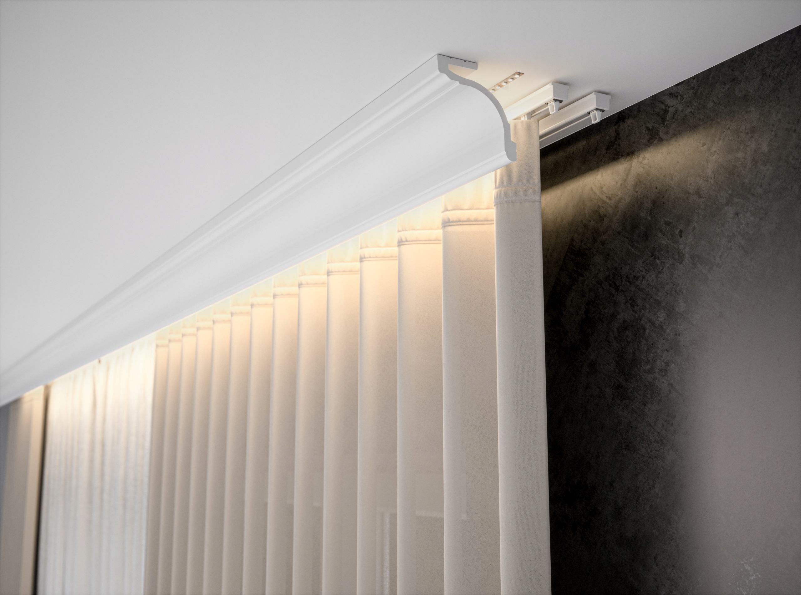 Stropný pás Creativa 83 x 86mm, dĺžka 2,44m