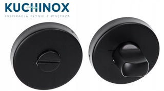 Kľučky na dvere - Kuchinox Black Rosette WC Lagos, Wigo, Faro
