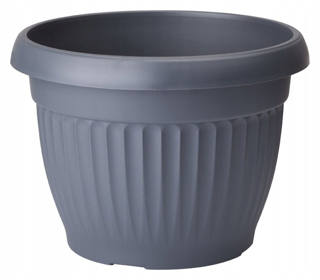 Forma-Plastový kvetináč 45 cm x 45 x 35,5 cm priemer 45 cm plast grafit