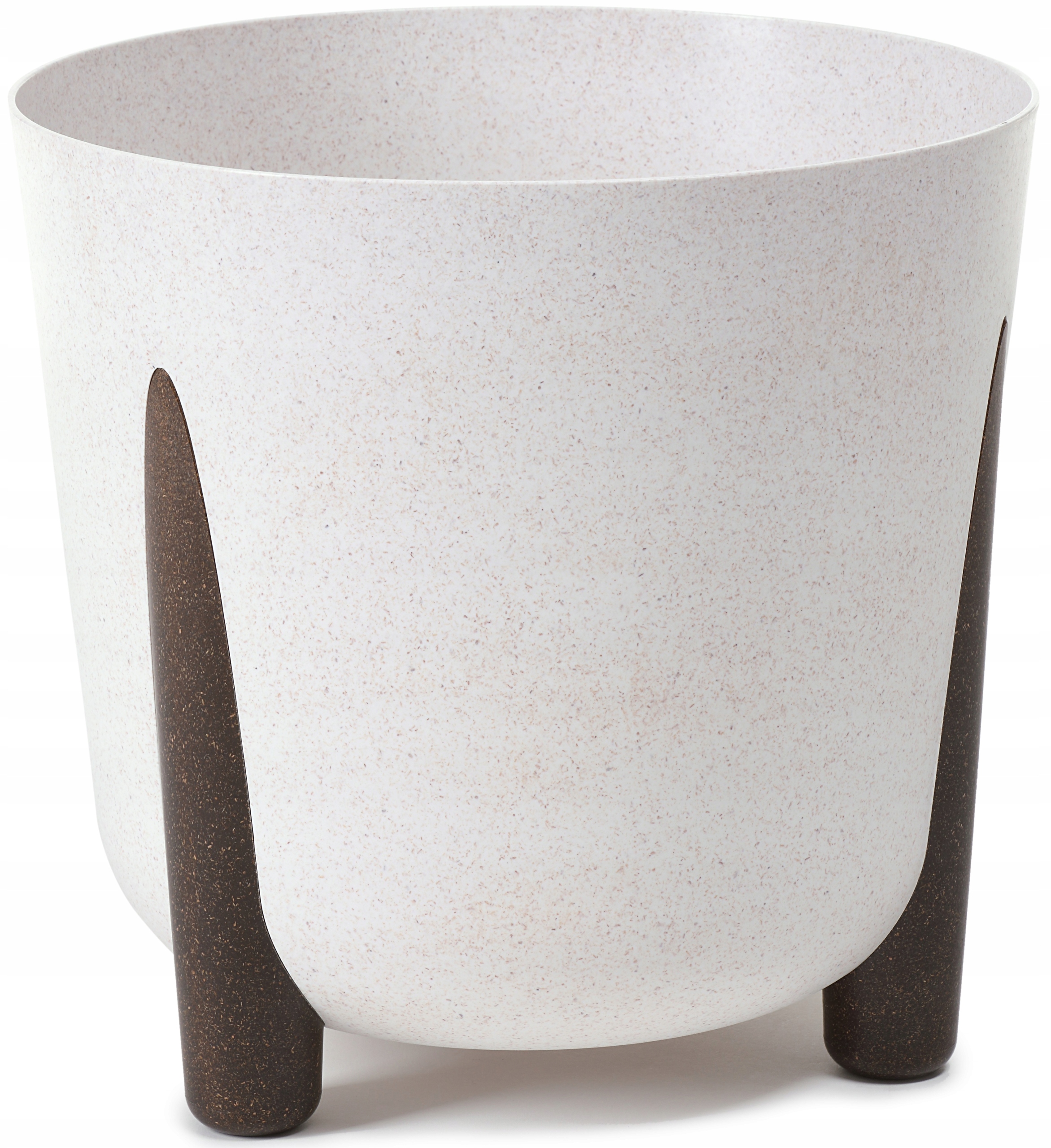 BratGO kvetináč 26 cm x 26 x 25,3 cm priemer 26 cm plastový biely
