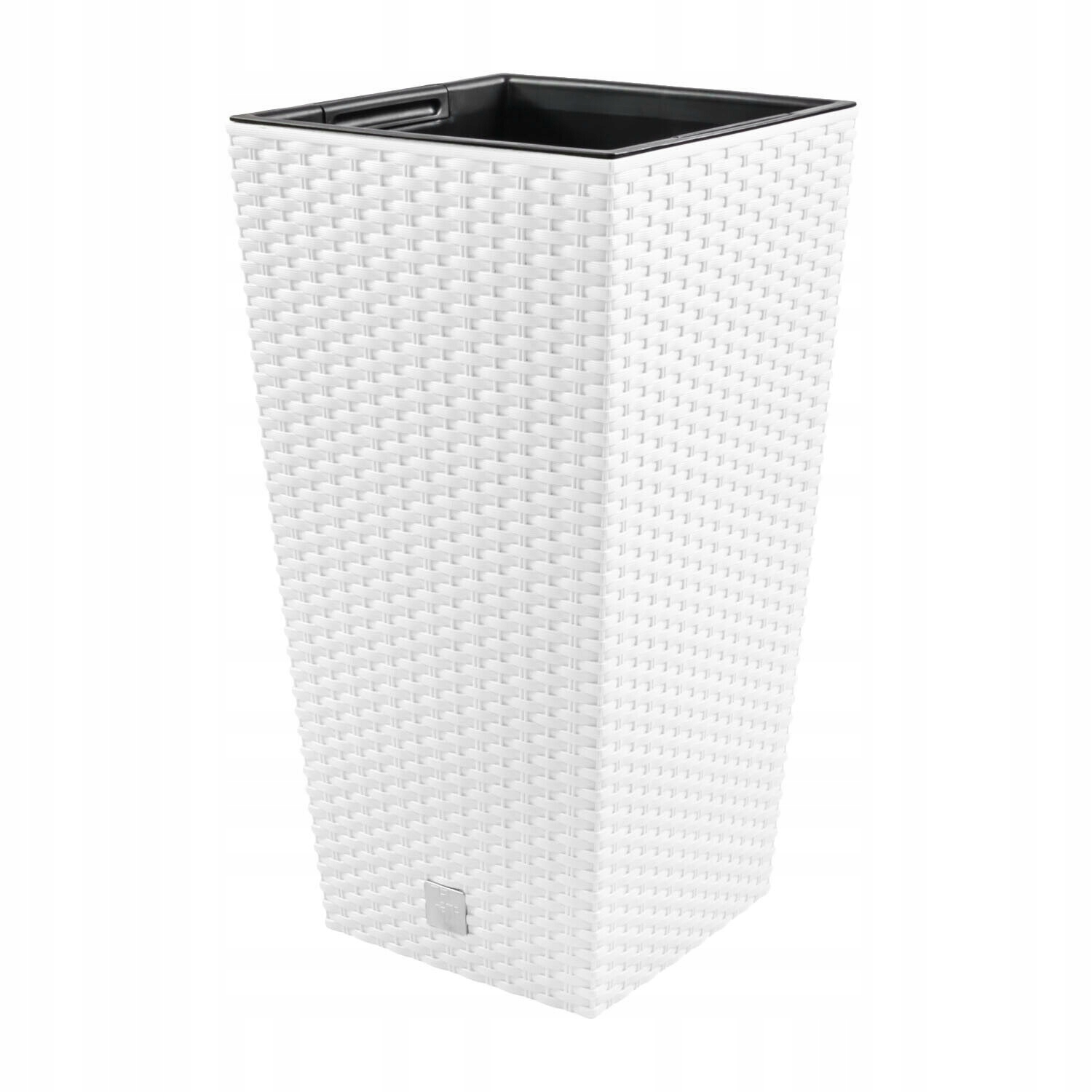 Kvetináč Prosperplast 32 cm x 32 x 61 cm priemer 32 cm plastový biely