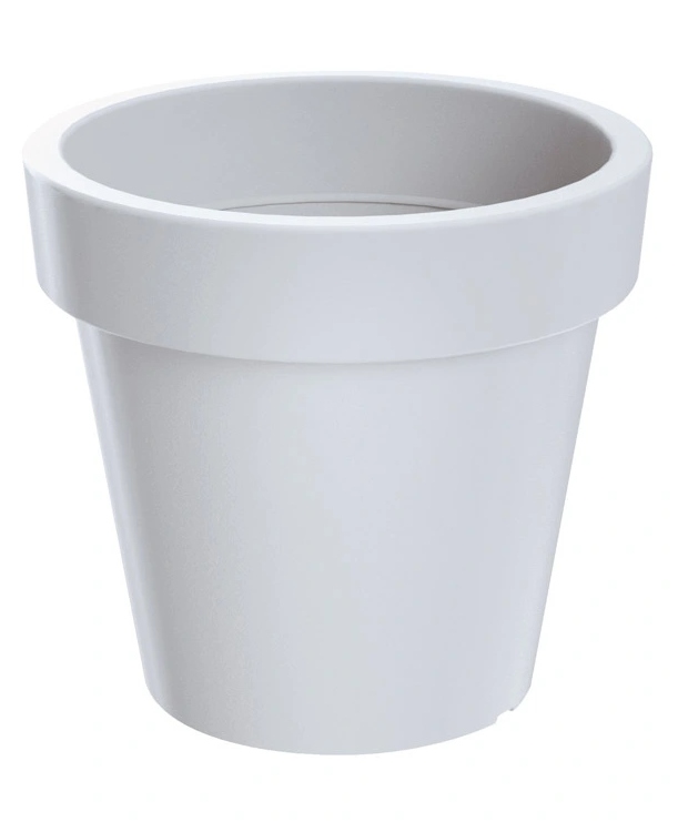 Kvetináč Prosperplast 35 cm x 35 x 32 cm priemer 35 cm plastový biely