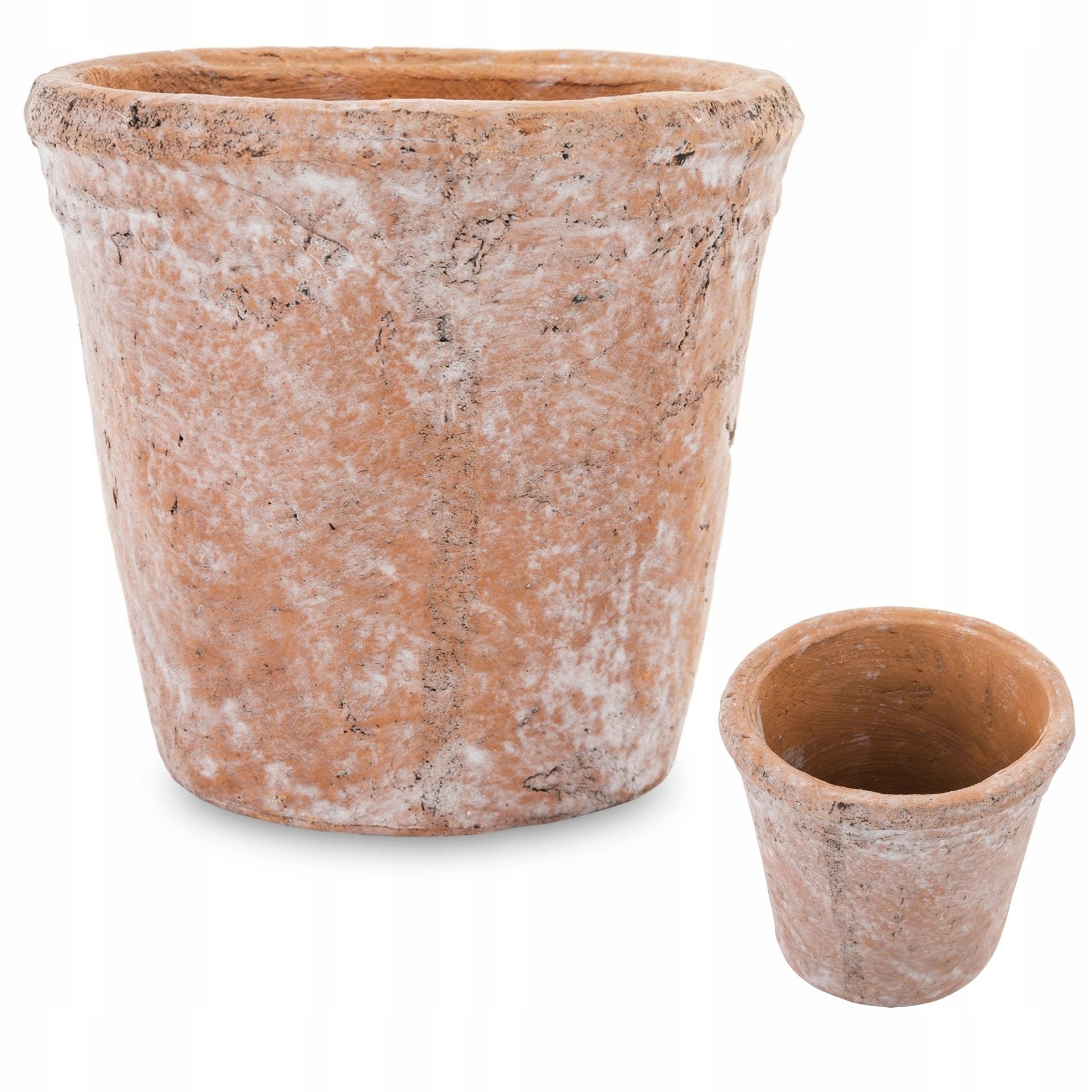 Kvetináč Duwen 12 cm x 12 x 11 cm priemer 12 cm keramika odtiene oranžovej