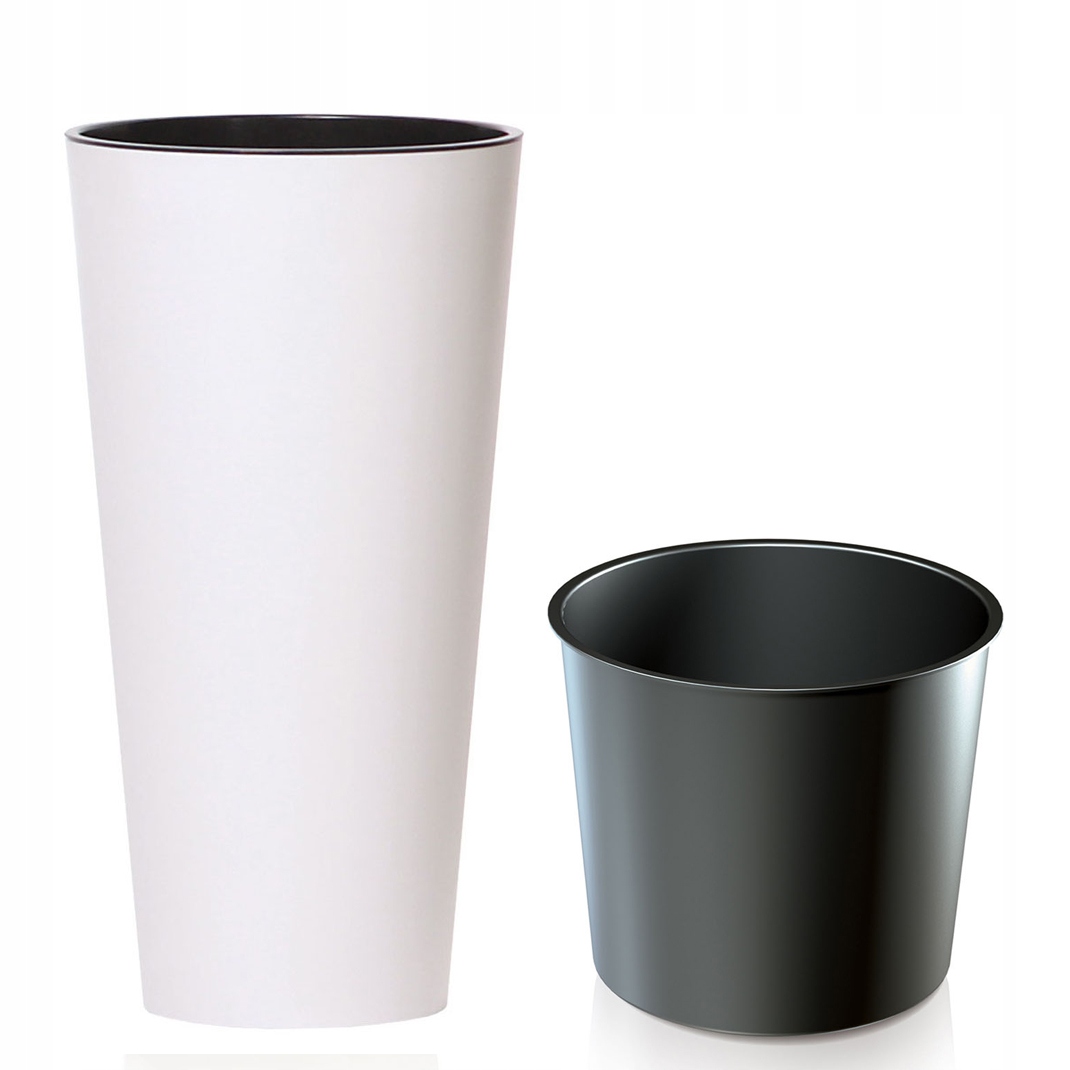 Kvetináč Prosperplast 30 cm x 30 x 57 cm priemer 30 cm plastový biely