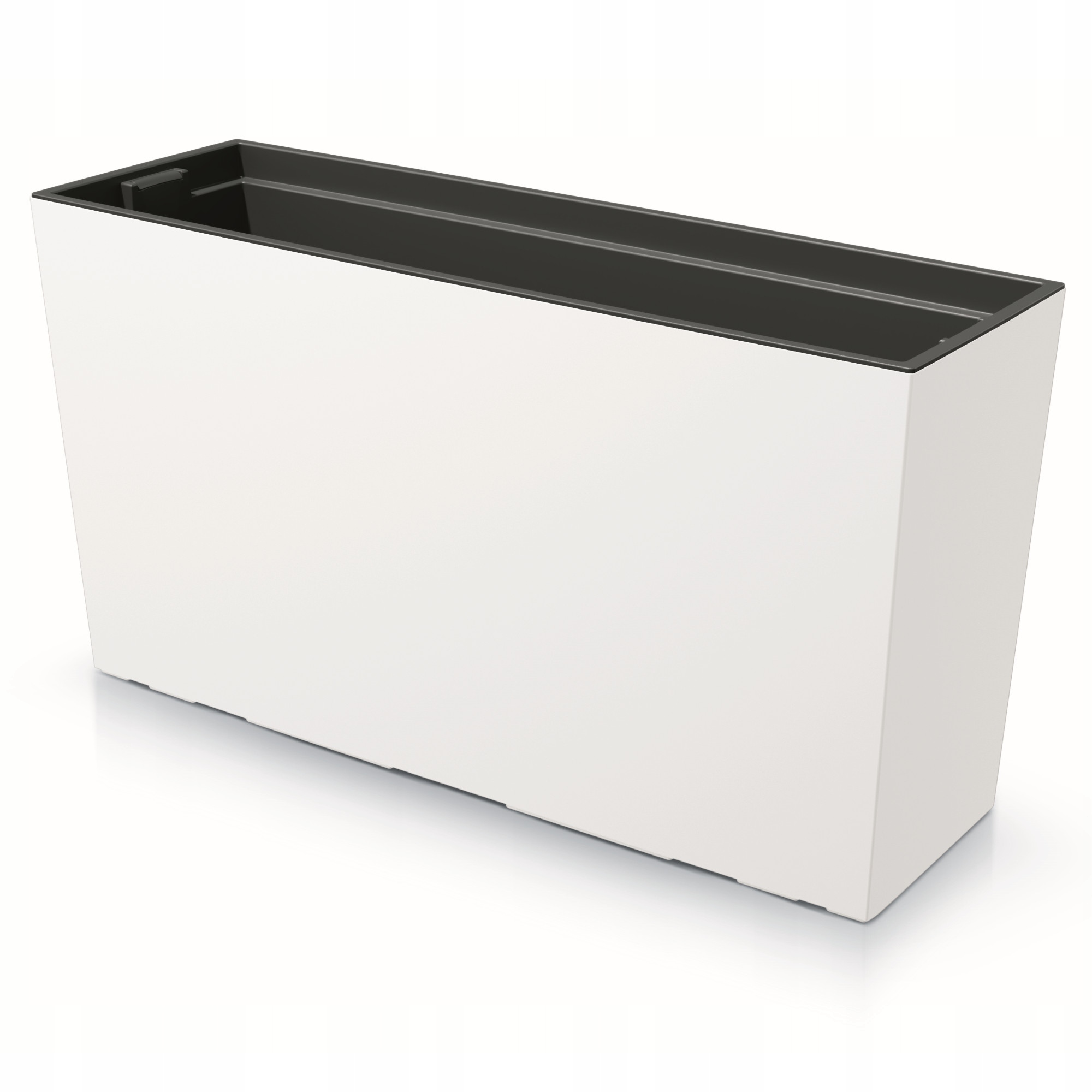 Kvetináč na fľašu 77 cm x 23,5 x 40,6 cm, biely plast