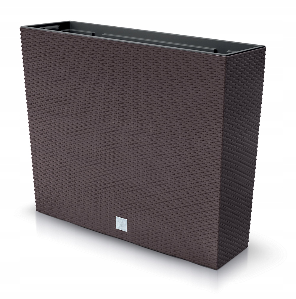 Fľaša kvetináč 58 cm x 18 x 50 cm, plast, odtiene hnedej a béžovej