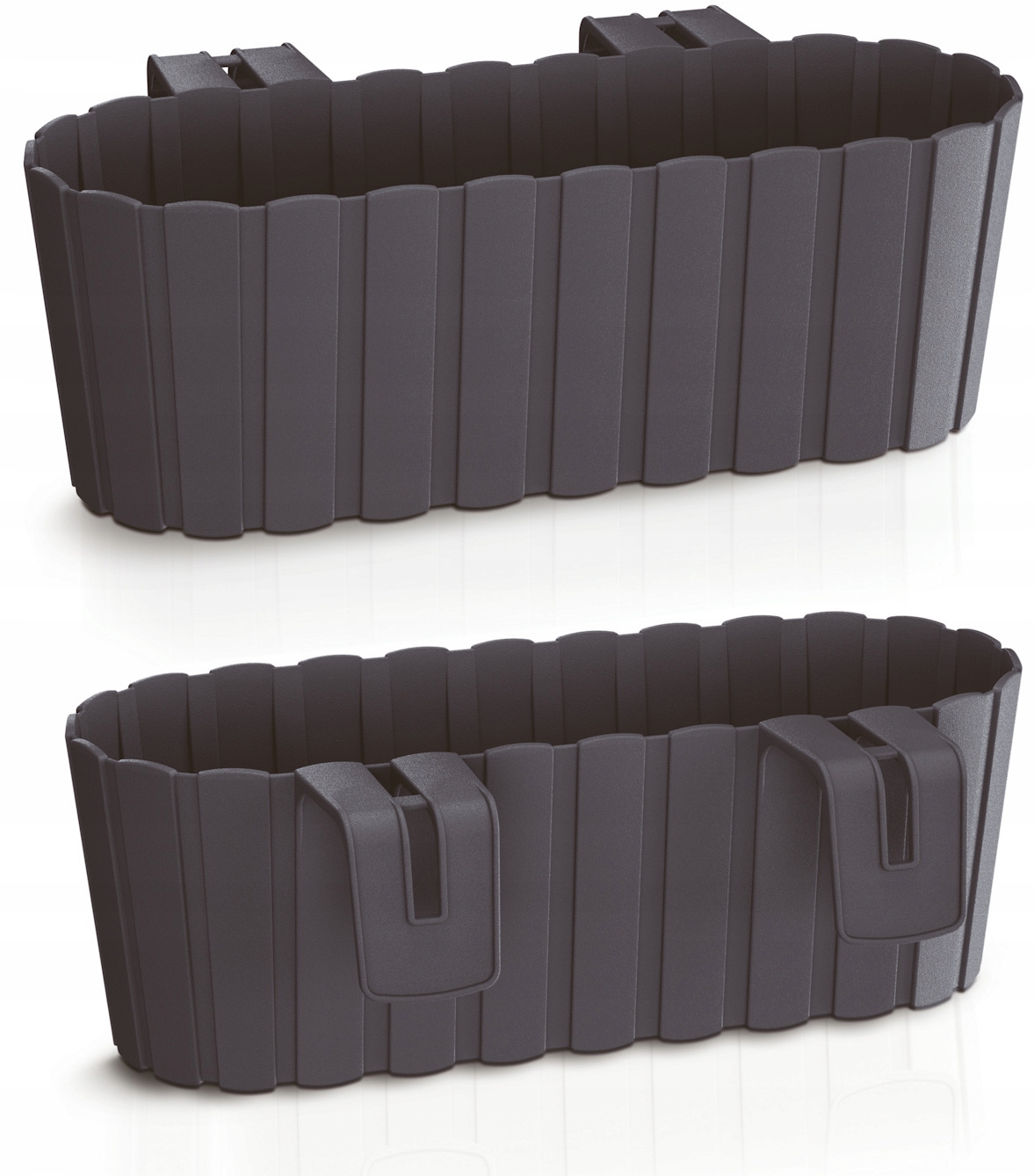 Kvetináč Prosperplast 21,2 cm x 38,3 x 13 cm plastový čierny