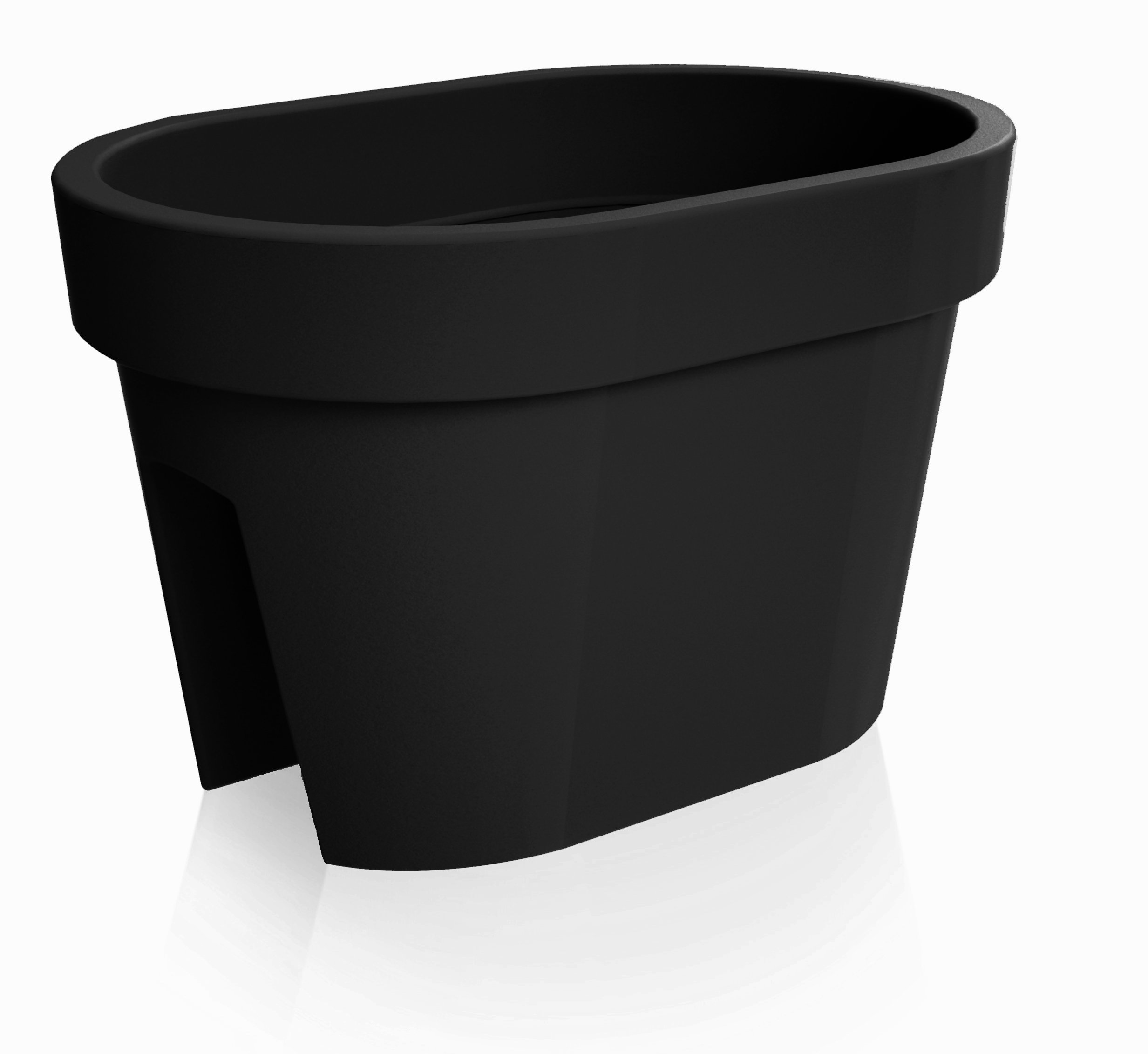 Kvetináč Prosperplast 39,6 cm x 26,6 x 25 cm priemer 39,5 cm plast odtiene sivej a striebornej
