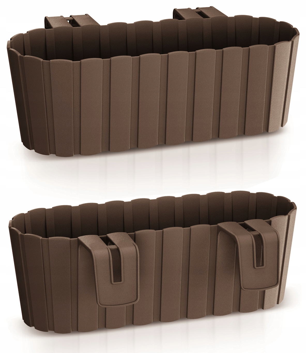 Kvetináč Prosperplast 38,3 cm x 21,2 x 13 cm plastový odtieň hnedej a béžovej