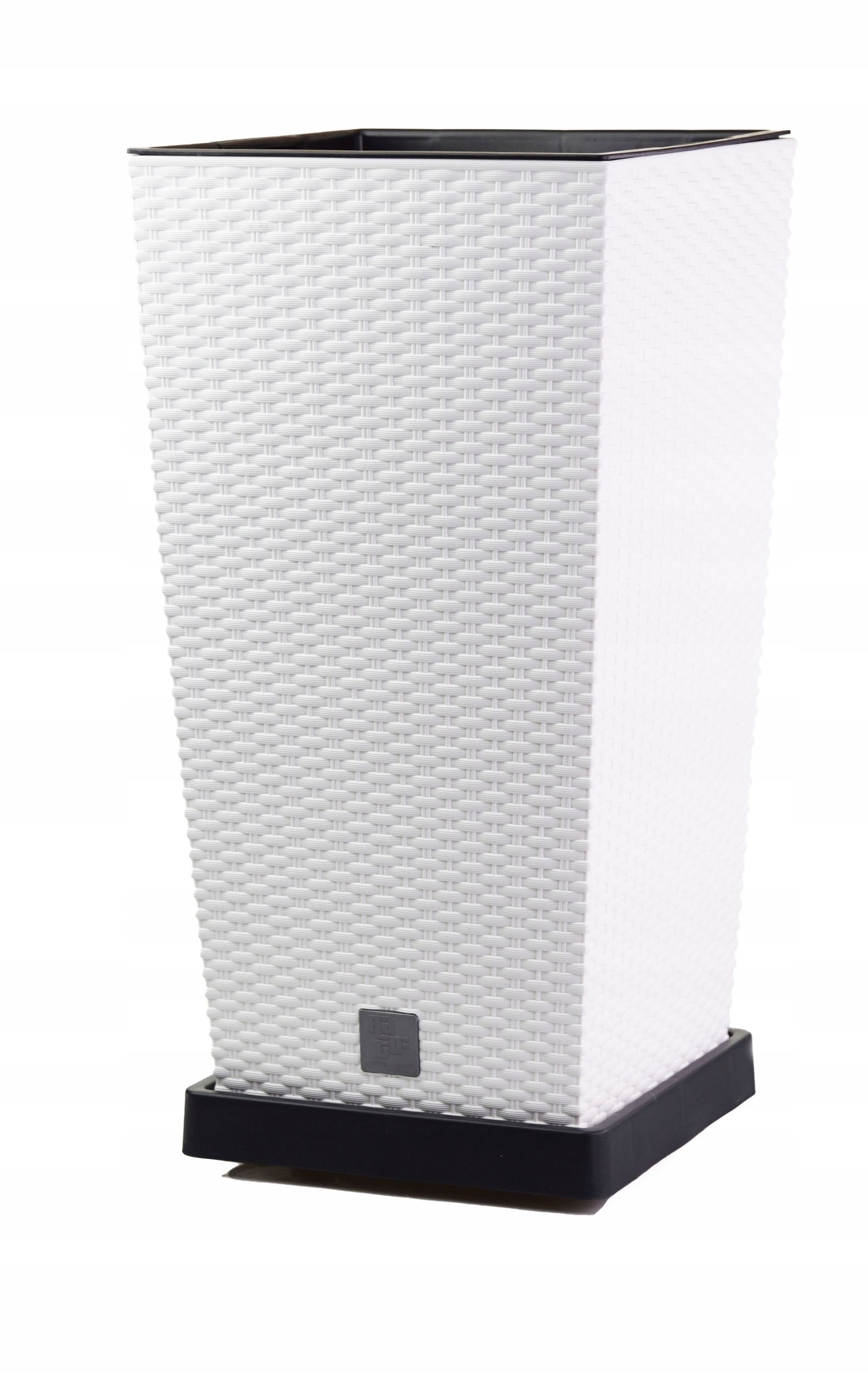 Kvetináč Prosperplast 32,5 cm x 32,5 x 61 cm plastový biely