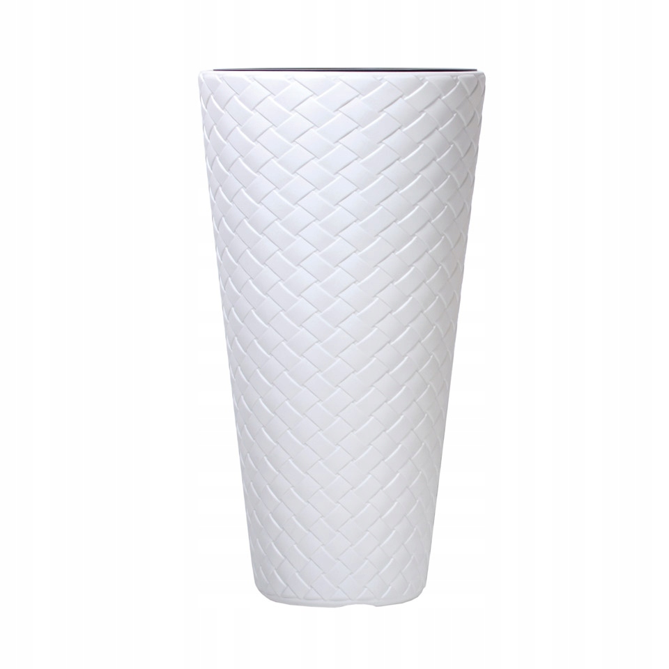 Kvetináč Prosperplast 30 cm x 30 x 55 cm priemer 30 cm plastový biely