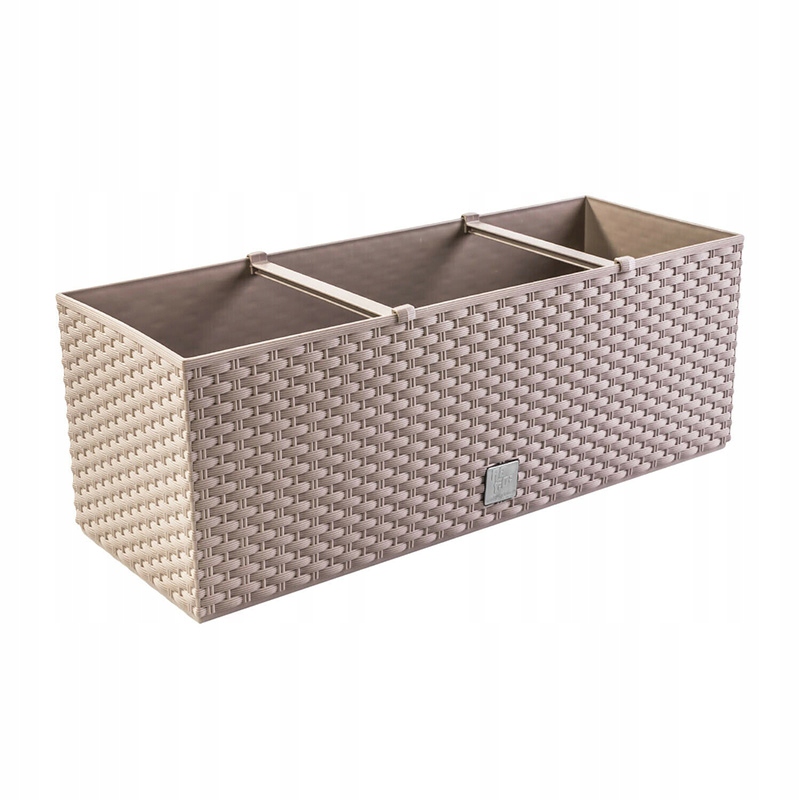 Kvetináč Prosperplast 80 cm x 33 x 32 cm priemer 80 cm plastové odtiene hnedej a béžovej