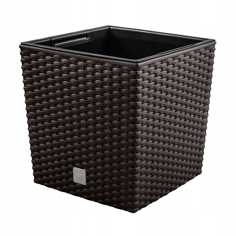 Kvetináč Prosperplast 20 cm x 20 x 20,2 cm, hnedý plast