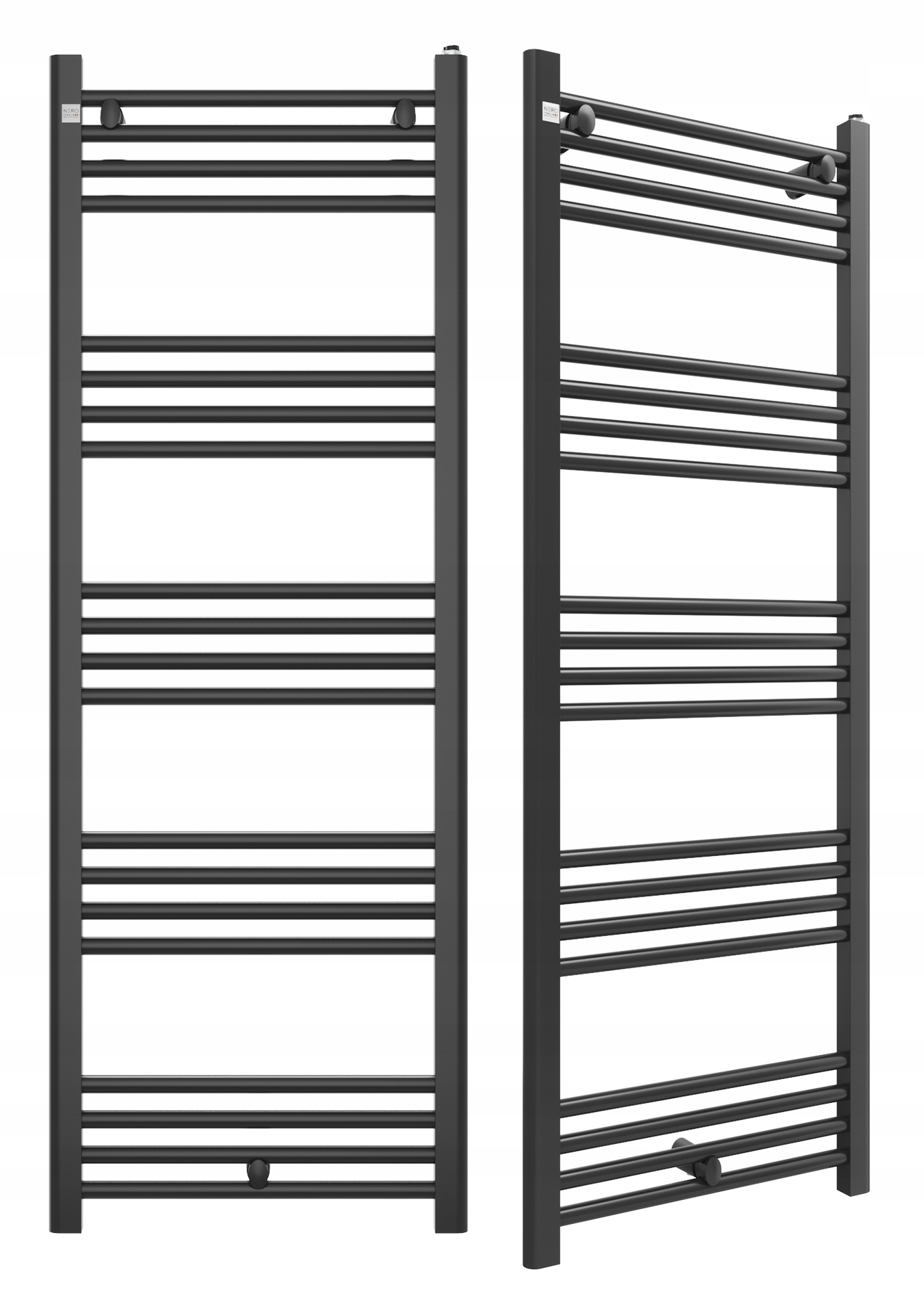 Granitan vodný kúpeľňový radiátor 609 W 500 x 1400 mm čierny