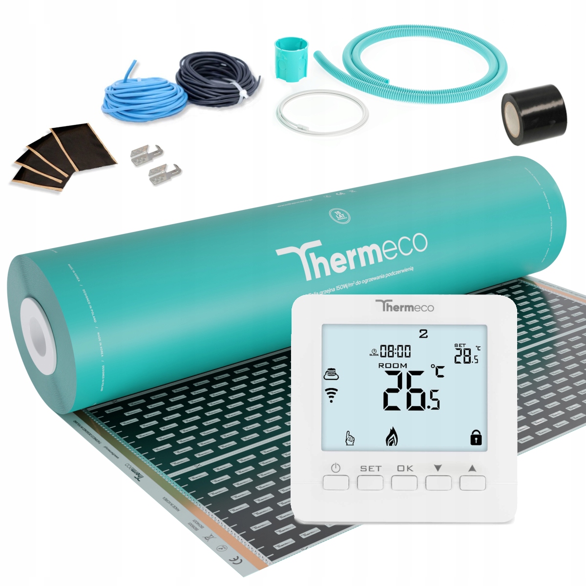SADA VYKUROVACÍCH FÓLIÍ PREMIUM 150W/m² +H8 -2m²