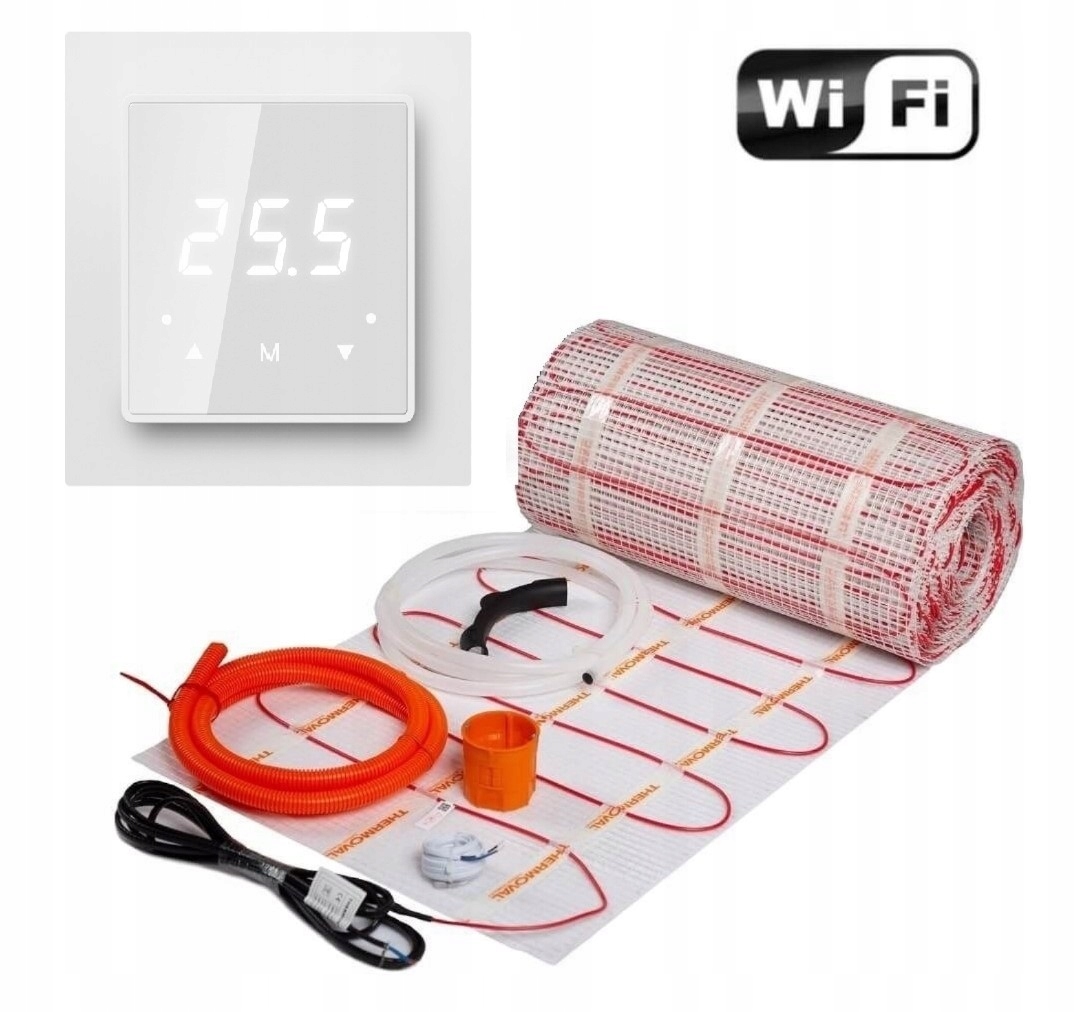 SÚPRAVA VYHRIEVACIEHO ROHOŽE 2,5M2 170W/M2 TVT33 BIELA WIFI