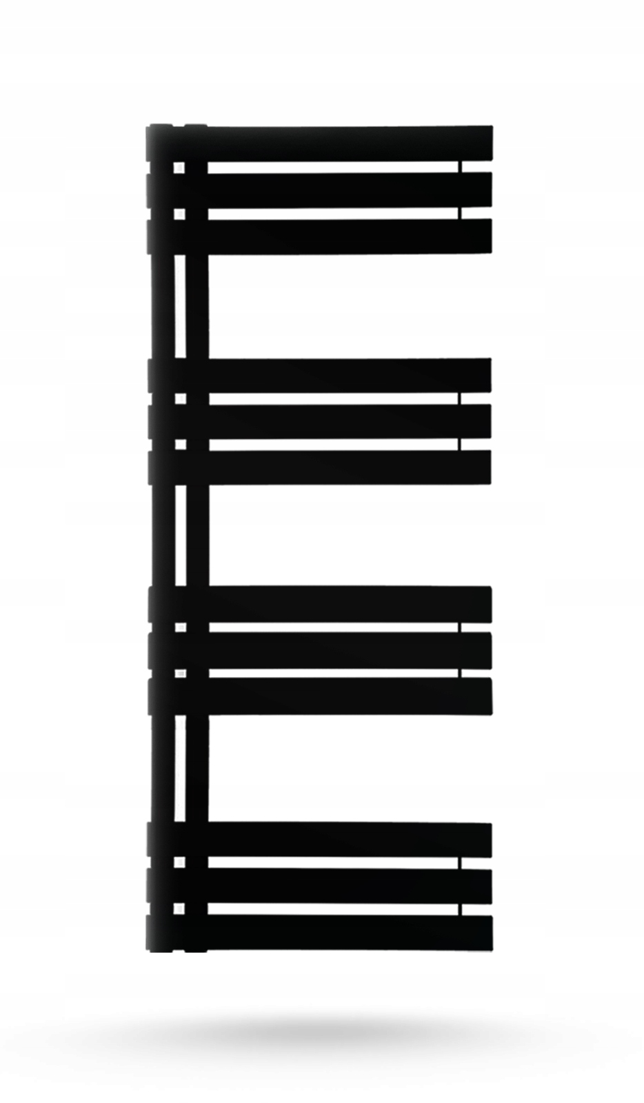 Vodný kúpeľňový radiátor Pumson 452 W 500 x 1180 mm čierny