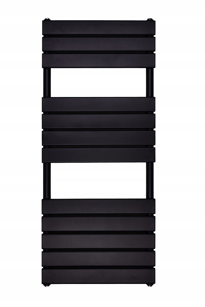Vodný kúpeľňový radiátor Pumson Mila 437 W 500 x 1200 mm čierny