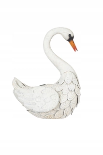 Swan figúrka dekoratívne dekorácie kovové sochy