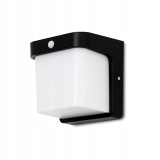 Záhradné nástenné svietidlo - Záhradné nástenné svietidlo Kwazar Luminaire biele, čierne E27 18 W