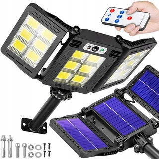 Uličná lampa - Pouličné svietidlo 360 W 6000 lm na solárne napájanie