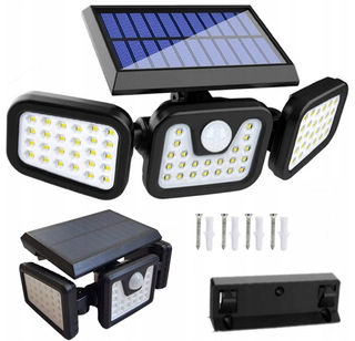 Uličná lampa - Pouličné svietidlo 74 W 6000 lm, na batérie, solárne