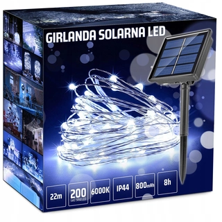 Záhradné girlandy - Garland Interlook 2200 cm solárne