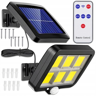 Uličná lampa - Pouličné svietidlo 10 W 800 lm na solárne napájanie
