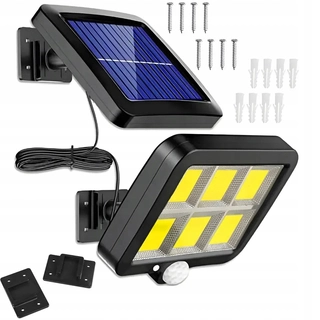 Uličná lampa - Pouličné svietidlo 120 W 6000 lm, na batérie, solárne