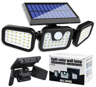 Uličná lampa - Pouličné svietidlo 50 W 2000 lm, na batérie, solárne