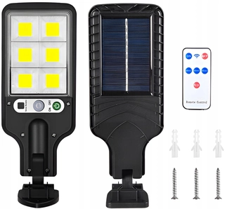 Uličná lampa - Pouličné svietidlo 300 W 10000 lm na solárne napájanie