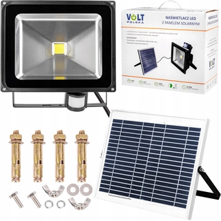 Solárny panel - Solárna lampa panel LED Halogen 50W
