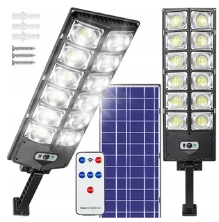 Uličná lampa - Pouličné svietidlo 1200 W 45000 lm solárne napájanie