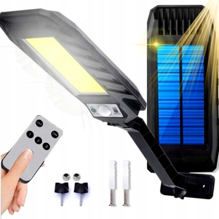 Uličná lampa - Pouličné svietidlo 600 W 7000 lm na solárne napájanie