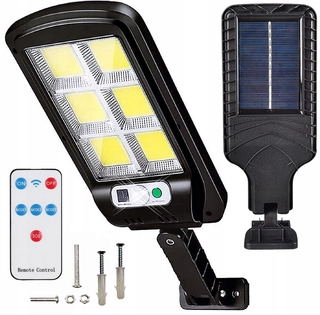 Uličná lampa - Pouličné svietidlo 600 W 12000 lm na solárne napájanie