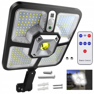 Uličná lampa - Pouličné svietidlo 600 W 7600 lm na solárne napájanie